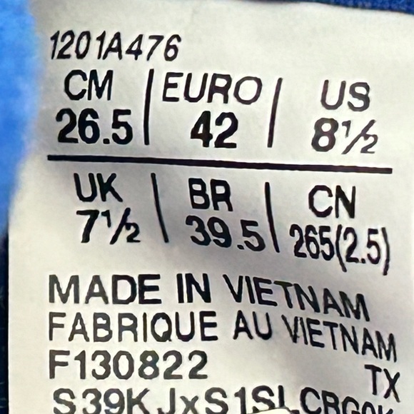 ASICS Mens EX89 White/Blue Leather Basketball/Training Sneakers Shoes SZ US 8.5 - Picture 11 of 11